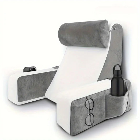 Extra Large Reading Pillow for Bed – Memory Foam Arm Rest Pillow for Ultimate Comfort
