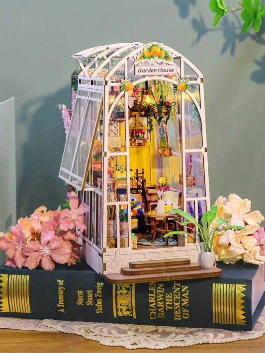 DIY Book Nook Kit – Micro Model Bookshelf Insert for Home Décor