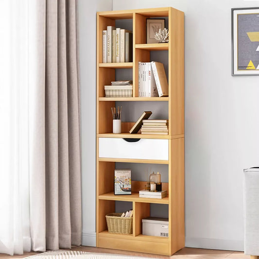 Wood Storage Organizer Bookcase – 8-Shelf Cube Bookshelf for Home & Office