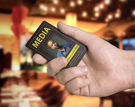 Custom Business Cards & ID Name Cards – Personalized Logo Printing on Hard PVC (0.76mm Thickness)